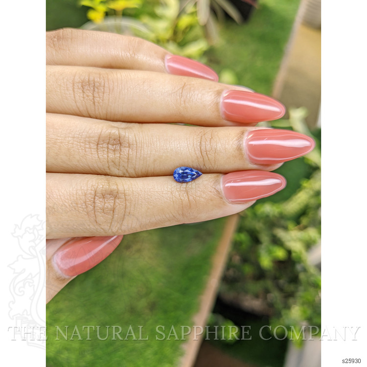 0.91 Ct. Blue Sapphire from Ceylon (Sri Lanka)