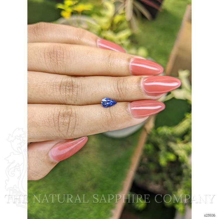 0.79 Ct. Blue Sapphire from Ceylon (Sri Lanka)