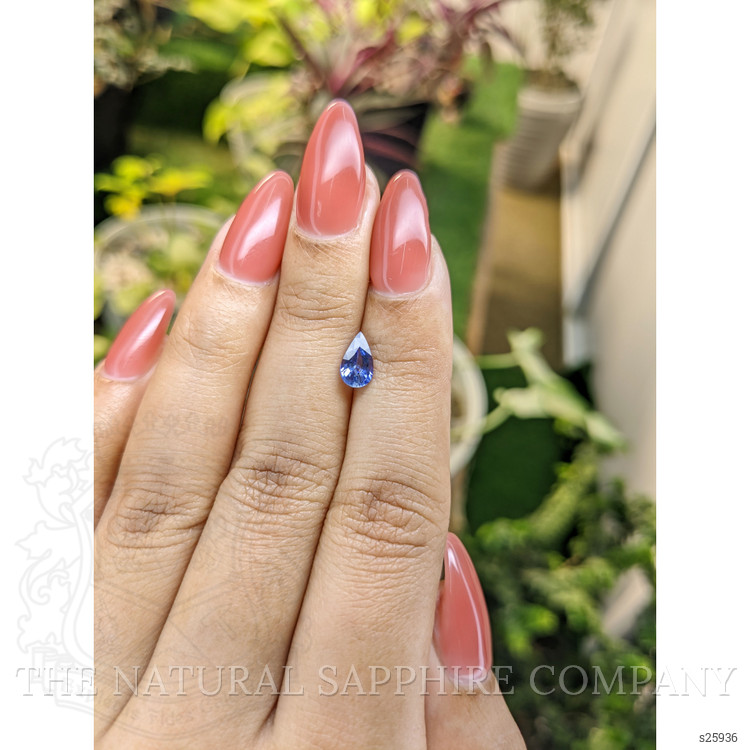 0.79 Ct. Blue Sapphire from Ceylon (Sri Lanka)