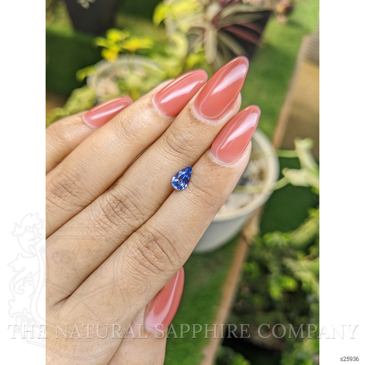 0.79 Ct. Blue Sapphire from Ceylon (Sri Lanka)