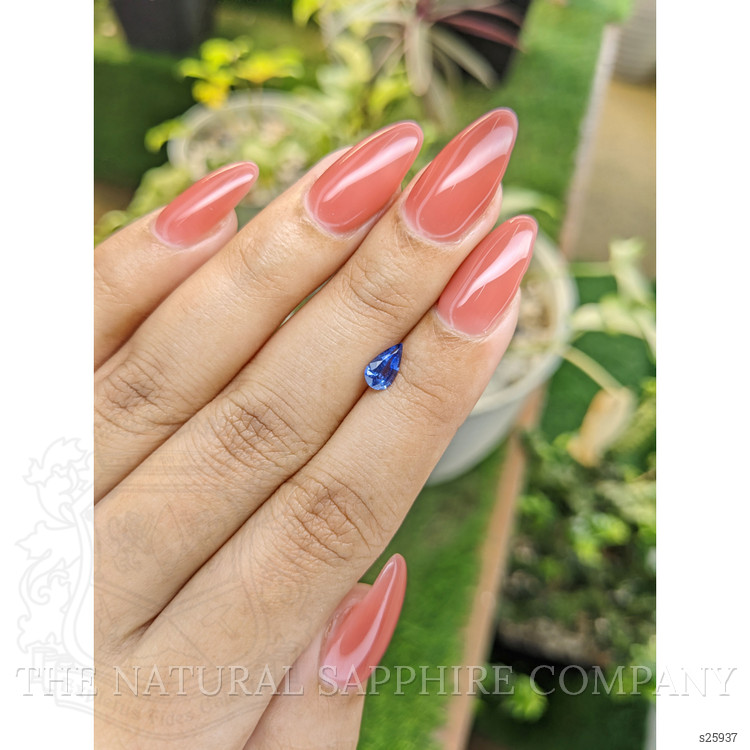 0.57 Ct. Blue Sapphire from Ceylon (Sri Lanka)