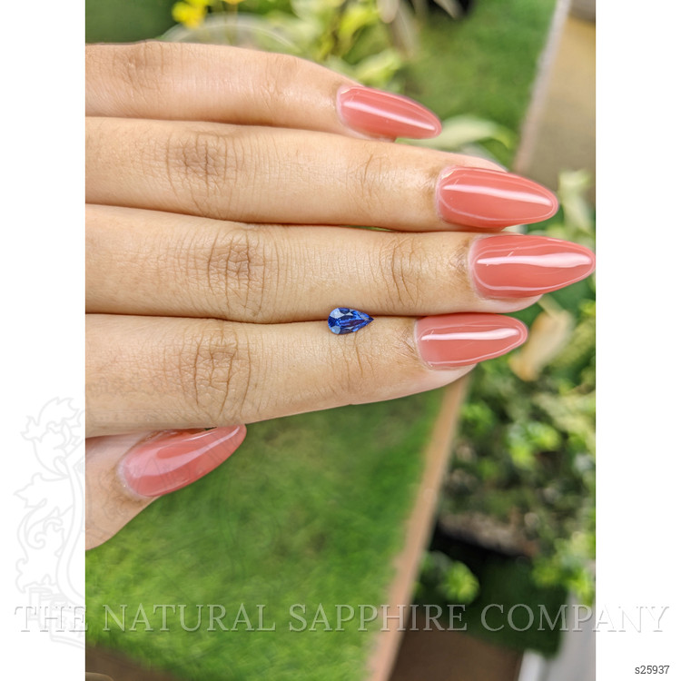 0.57 Ct. Blue Sapphire from Ceylon (Sri Lanka)