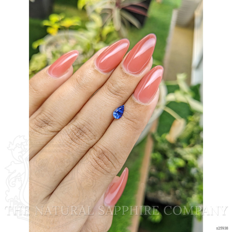 0.71 Ct. Blue Sapphire from Ceylon (Sri Lanka)