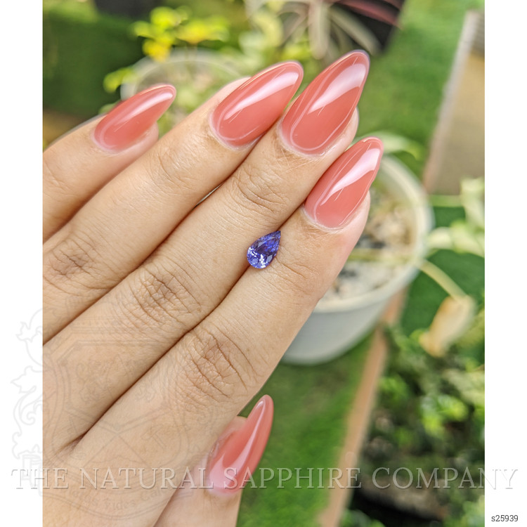 0.94 Ct. Bluish Purple Sapphire from Ceylon (Sri Lanka)