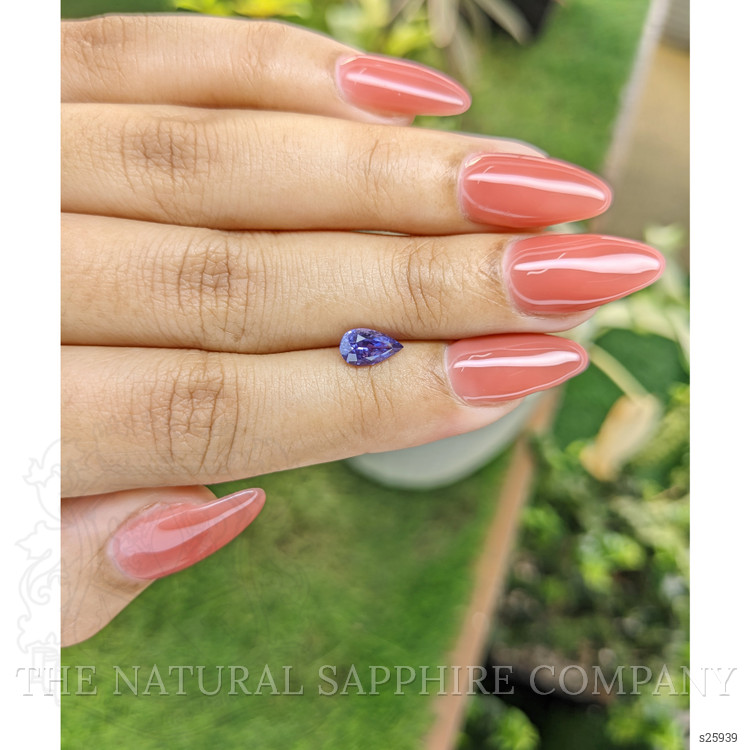 0.94 Ct. Bluish Purple Sapphire from Ceylon (Sri Lanka)