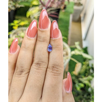 0.94 Ct. Bluish Purple Sapphire from Ceylon (Sri Lanka) Life Style