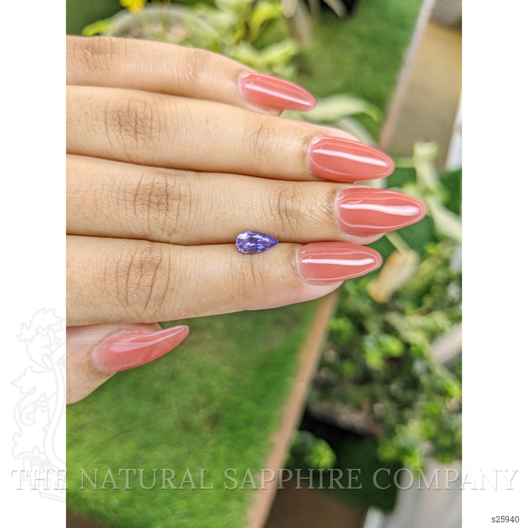 0.98 Ct. Bluish Purple Sapphire from Ceylon (Sri Lanka)