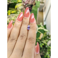 0.98 Ct. Bluish Purple Sapphire from Ceylon (Sri Lanka) Life Style