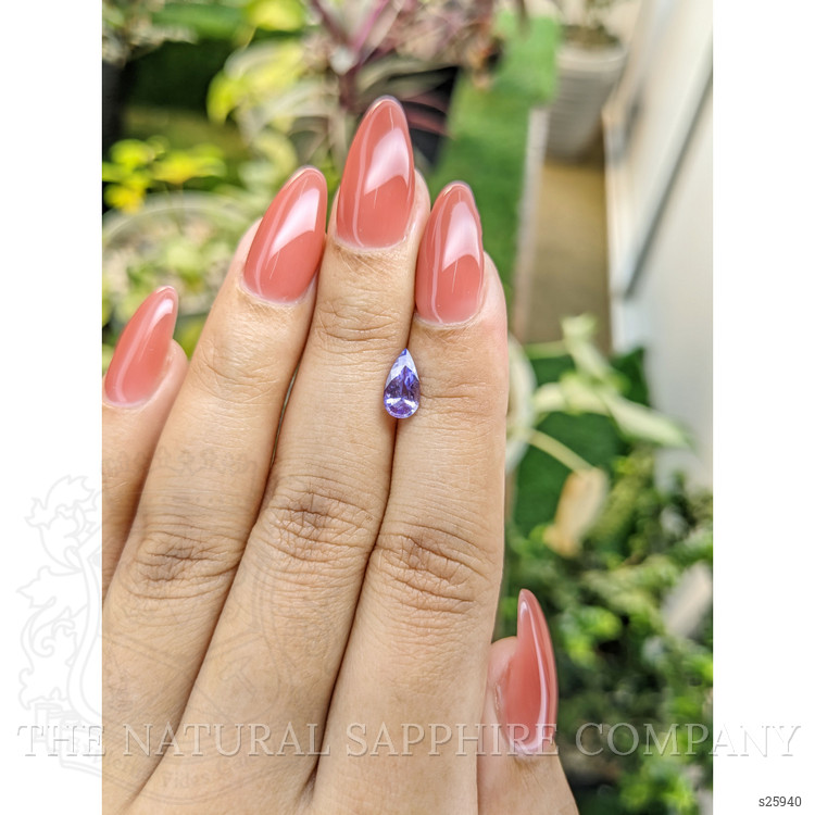 0.98 Ct. Bluish Purple Sapphire from Ceylon (Sri Lanka)
