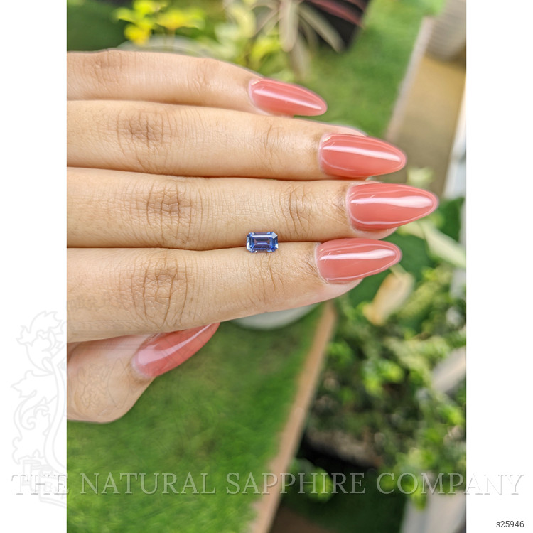0.74 Ct. Blue Sapphire from Ceylon (Sri Lanka)