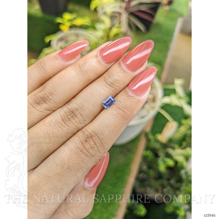 0.74 Ct. Blue Sapphire from Ceylon (Sri Lanka)