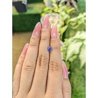 0.84 Ct. Violet Sapphire from Ceylon (Sri Lanka) Life Style