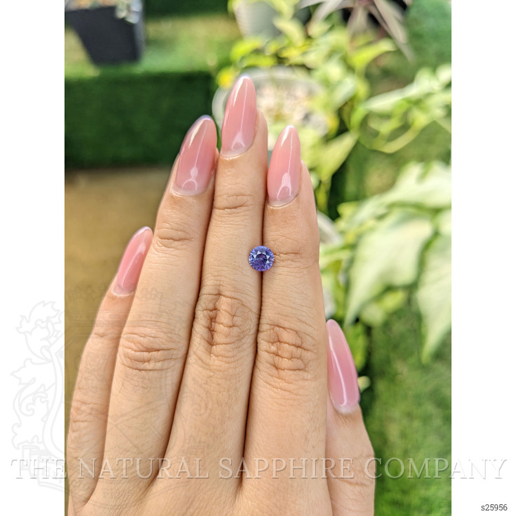 0.84 Ct. Violet Sapphire from Ceylon (Sri Lanka)
