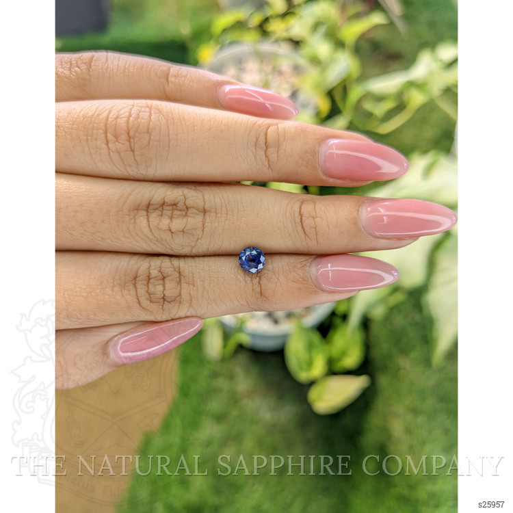 0.82 Ct. Blue Sapphire from Ceylon (Sri Lanka)