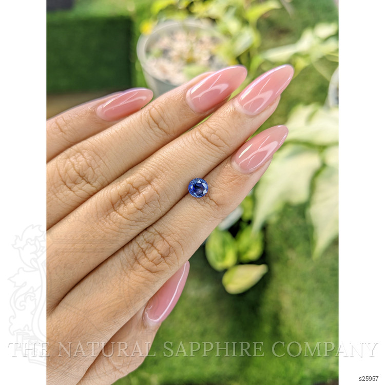 0.82 Ct. Blue Sapphire from Ceylon (Sri Lanka)