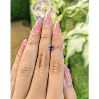 0.82 Ct. Blue Sapphire from Ceylon (Sri Lanka) Life Style