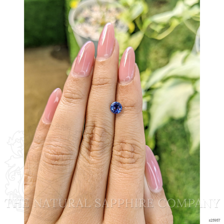 0.82 Ct. Blue Sapphire from Ceylon (Sri Lanka)