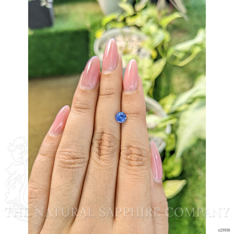 0.78 Ct. Blue Sapphire from Ceylon (Sri Lanka)