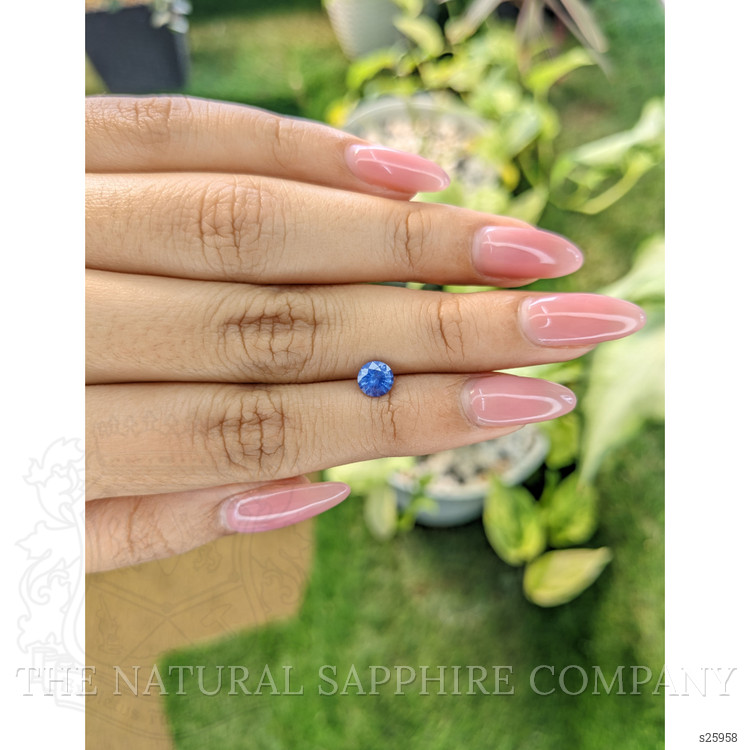 0.78 Ct. Blue Sapphire from Ceylon (Sri Lanka)