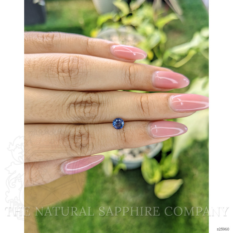0.56 Ct. Blue Sapphire from Ceylon (Sri Lanka)