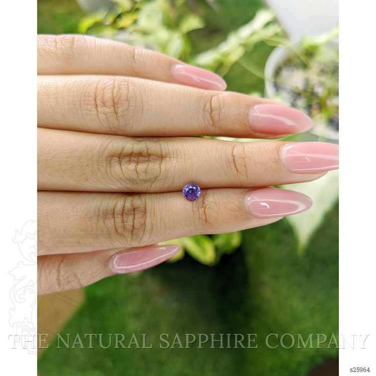 0.69 Ct. Purple Sapphire from Ceylon (Sri Lanka)