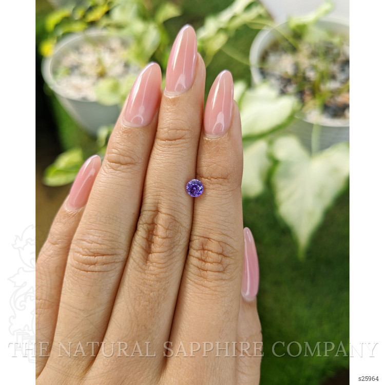 0.69 Ct. Purple Sapphire from Ceylon (Sri Lanka)