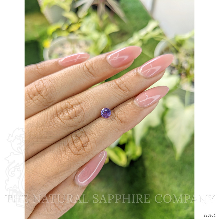 0.69 Ct. Purple Sapphire from Ceylon (Sri Lanka)