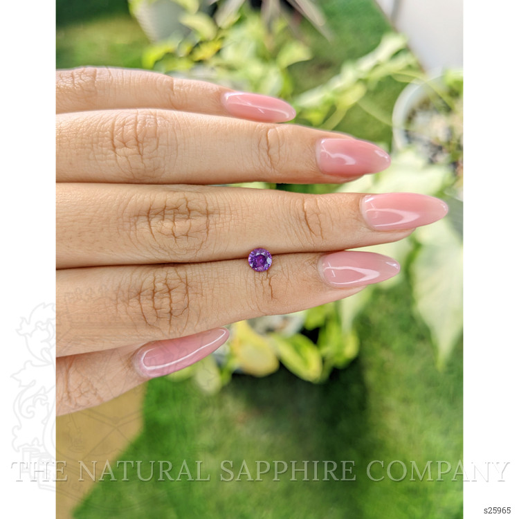 0.51 Ct. Pinkish Purple Sapphire from Ceylon (Sri Lanka)