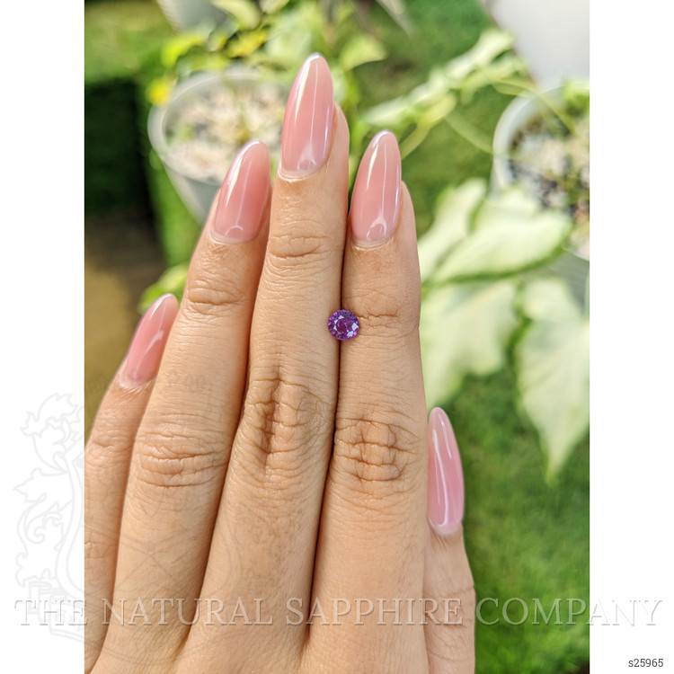 0.51 Ct. Pinkish Purple Sapphire from Ceylon (Sri Lanka)