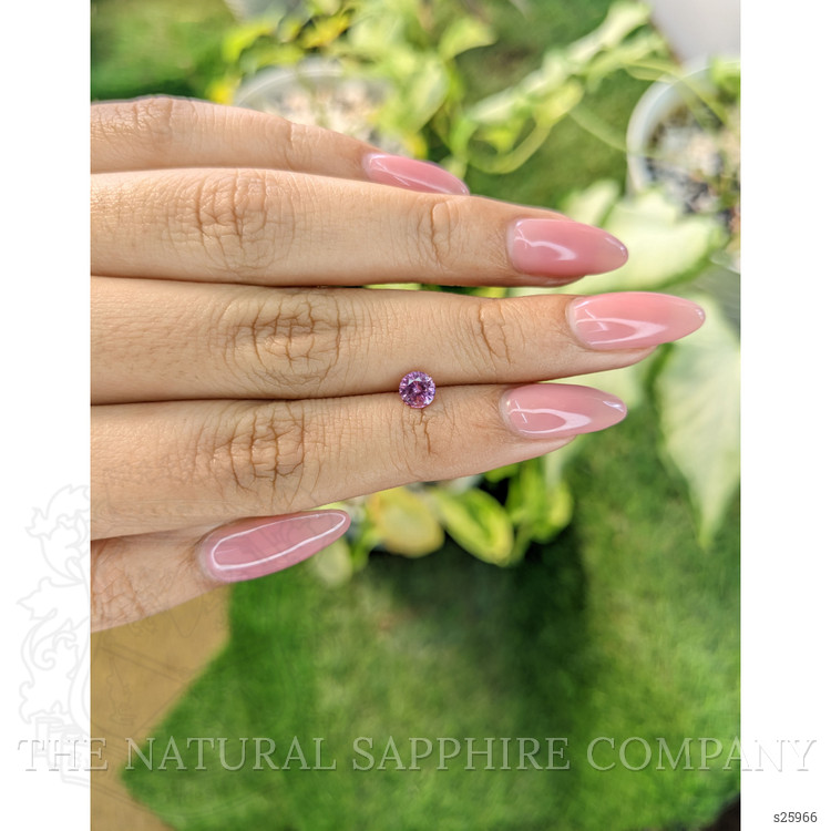 0.68 Ct. Purplish Pink Sapphire from Ceylon (Sri Lanka)