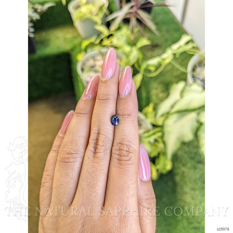 1.13 Ct. Blue Sapphire from Ceylon (Sri Lanka)