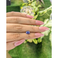 1.09 Ct. Violet Sapphire from Ceylon (Sri Lanka) Life Style