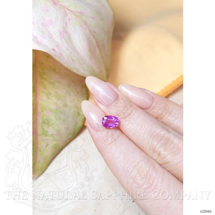 2.05 Ct. Purplish Pink Sapphire from Ceylon (Sri Lanka)