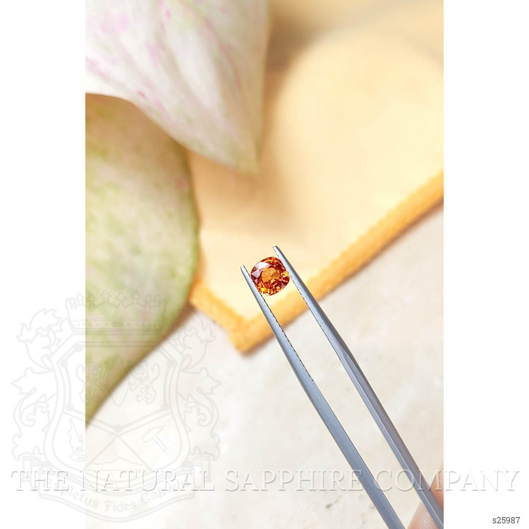 1.05 Ct. Orange Sapphire from Ceylon (Sri Lanka)