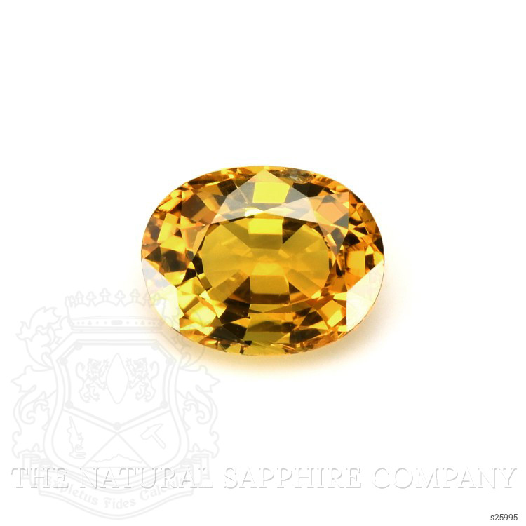 1.68 Ct. Orangish Yellow Sapphire from Ceylon (Sri Lanka)