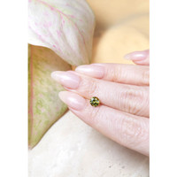 0.92 Ct. Yellowish Green Sapphire from Ceylon (Sri Lanka) Life Style