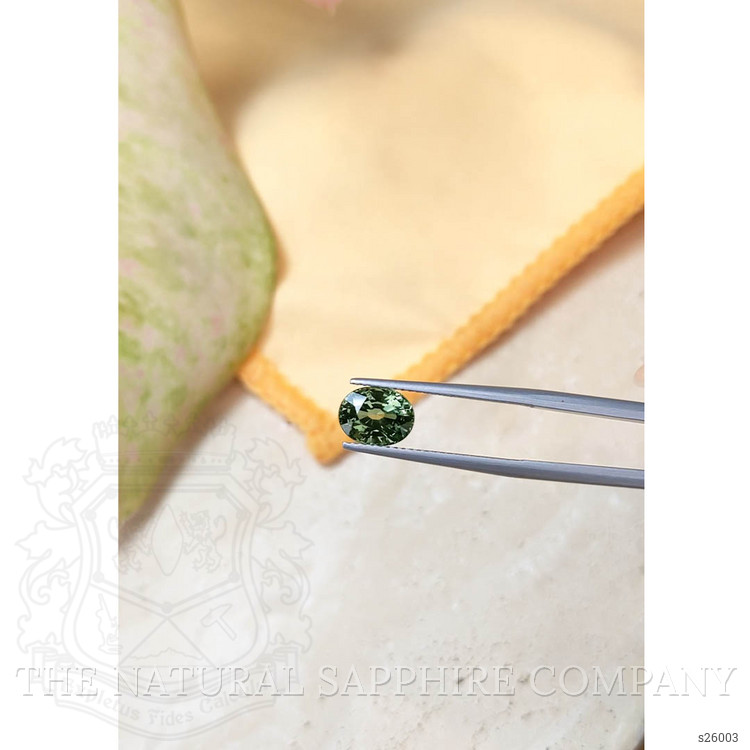 2.73 Ct. Green Sapphire from Ceylon (Sri Lanka)