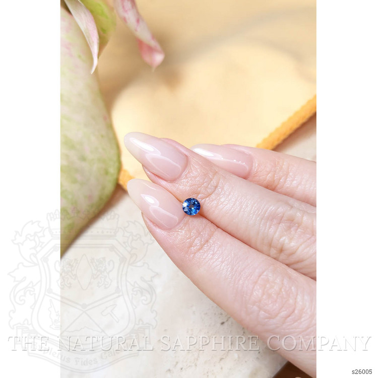 0.56 Ct. Blue Sapphire from Ceylon (Sri Lanka)