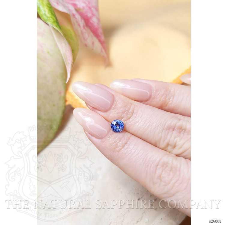 0.84 Ct. Blue Sapphire from Ceylon (Sri Lanka)