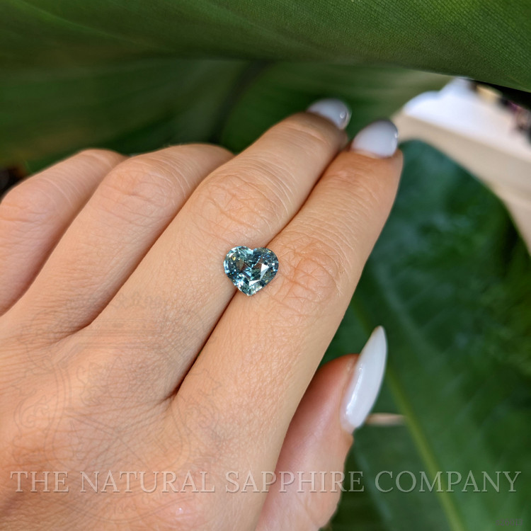 2.04 Ct. Bluish Green Sapphire from Ceylon (Sri Lanka)