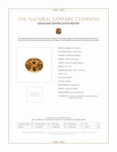 3.02 Ct. Orangish Brown Sapphire from Ceylon (Sri Lanka) Scan Report