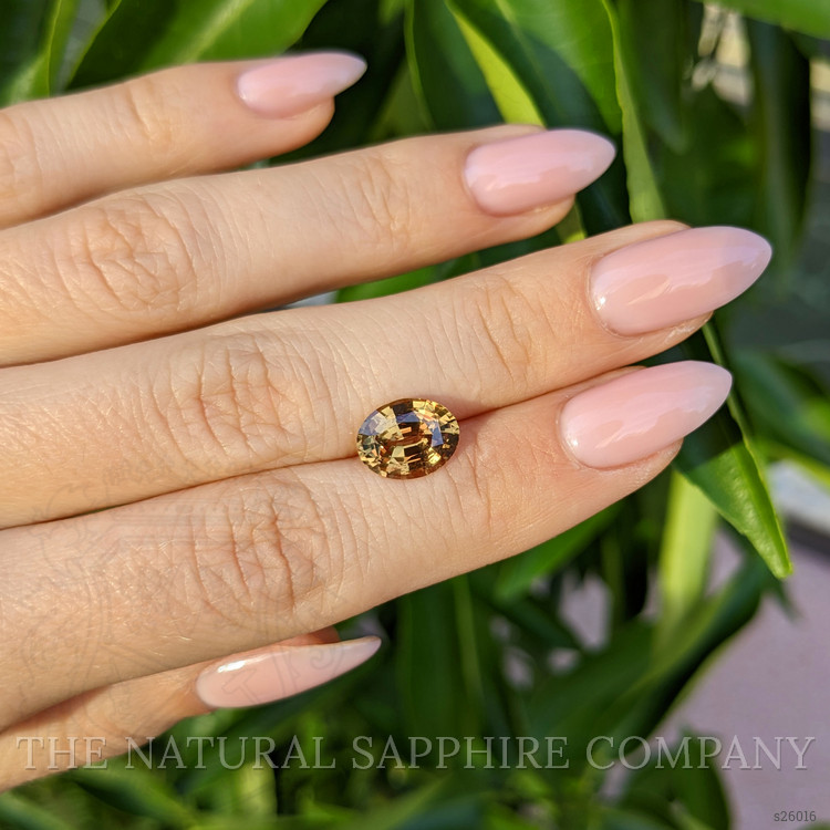 3.02 Ct. Orange Sapphire from Ceylon (Sri Lanka)