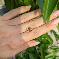 3.02 Ct. Orange Sapphire from Ceylon (Sri Lanka) Life Style