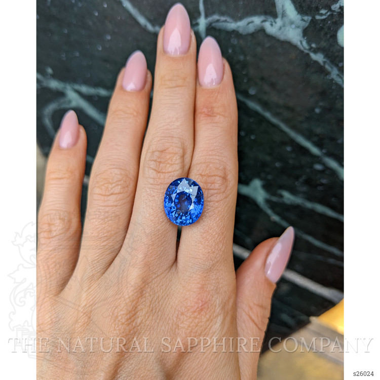 13.08 Ct. Blue Sapphire from Ceylon (Sri Lanka)