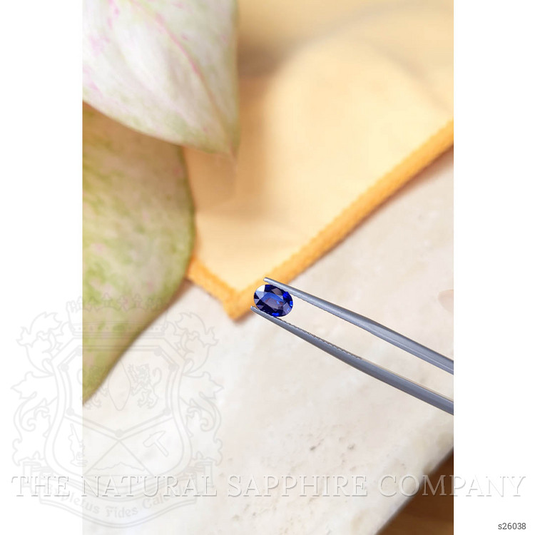 0.90 Ct. Blue Sapphire from Ceylon (Sri Lanka)