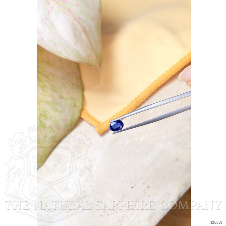 0.90 Ct. Blue Sapphire from Ceylon (Sri Lanka)