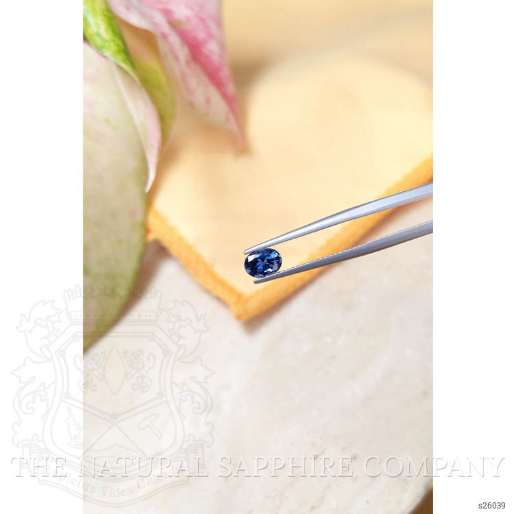 0.96 Ct. Blue Sapphire from Ceylon (Sri Lanka)