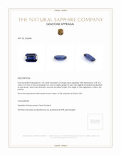 1.44 Ct. Blue Sapphire from Ceylon (Sri Lanka) Appraisal