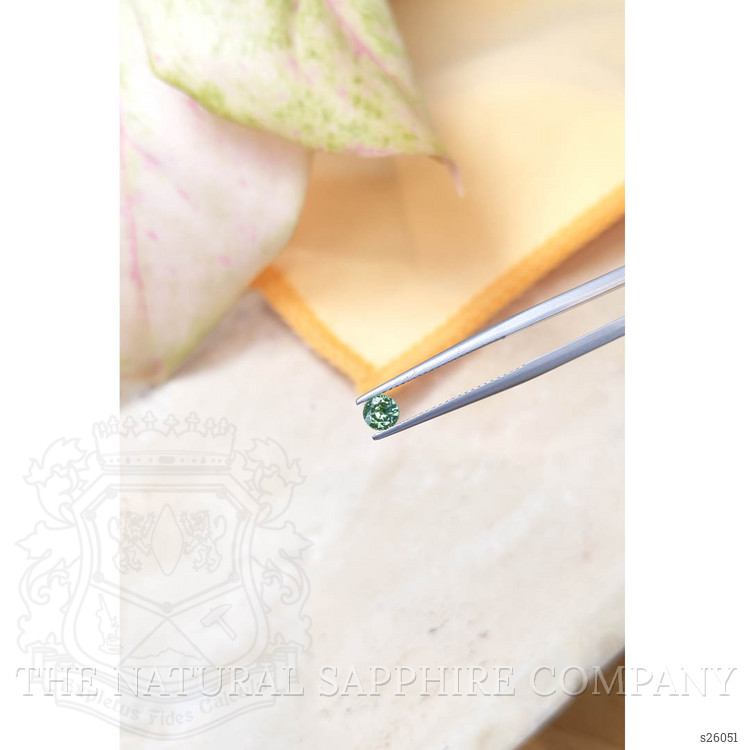 0.52 Ct. Bluish Green Sapphire from Ceylon (Sri Lanka)