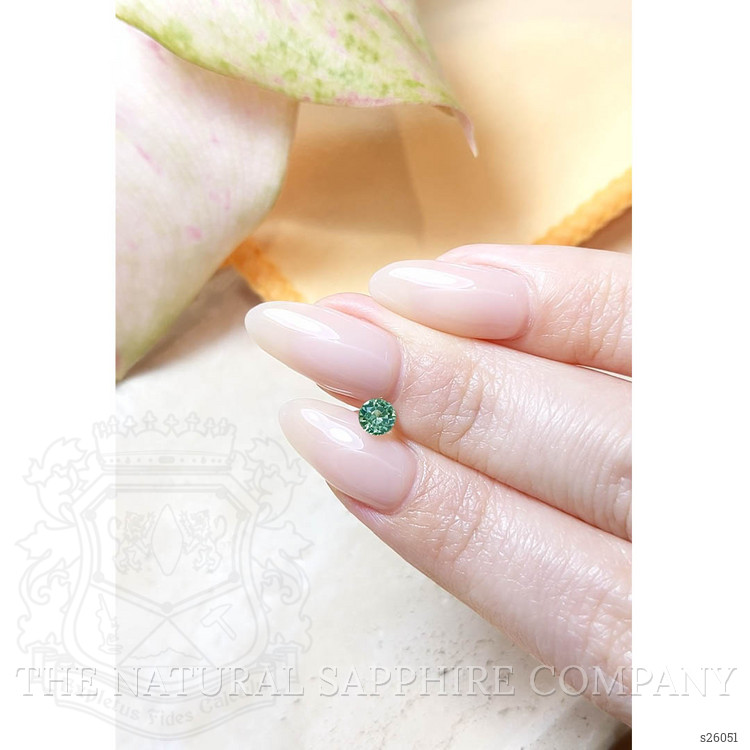 0.52 Ct. Bluish Green Sapphire from Ceylon (Sri Lanka)